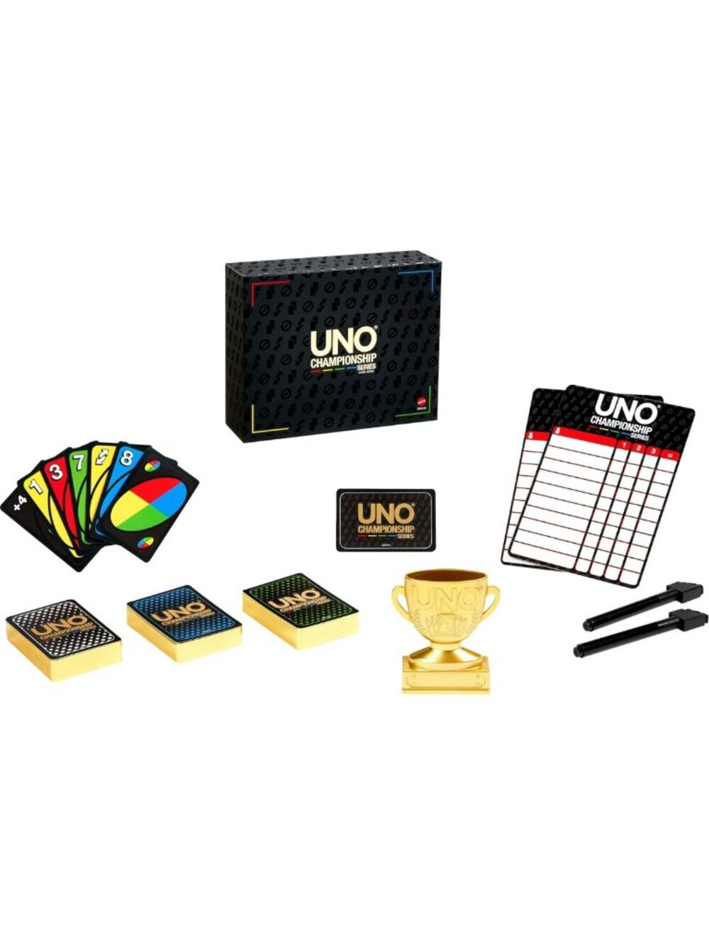 UNO Championship Tournament Set - Expanded Edition for Ages 7+ | Family Card